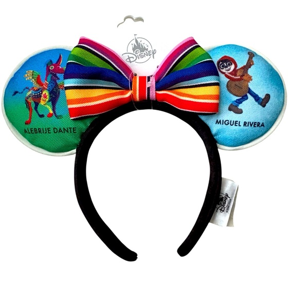 Disney Accessories - Disney Parks Coco Ears Headband with Rainbow Bow